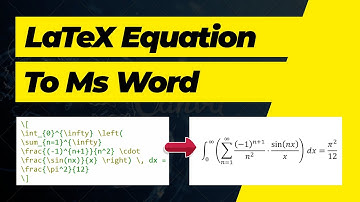 Copy LaTeX Equations from TexStudio to MS Word in SECONDS!