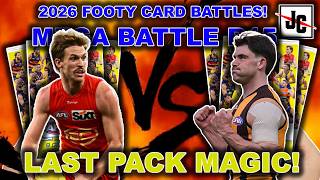 LAST PACK MAGIC! MEGA FOOTY CARD BATTLES | 2026 AFL TEAMCOACH FOOTY CARDS