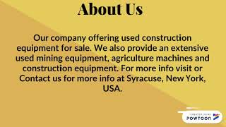Searching for Industrial Equipment Trader in USA