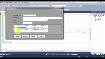 Part 2 (Terakhir)  Penjelasan Ado.Net, Connection, Command, DataAdapter (Find dan Update)