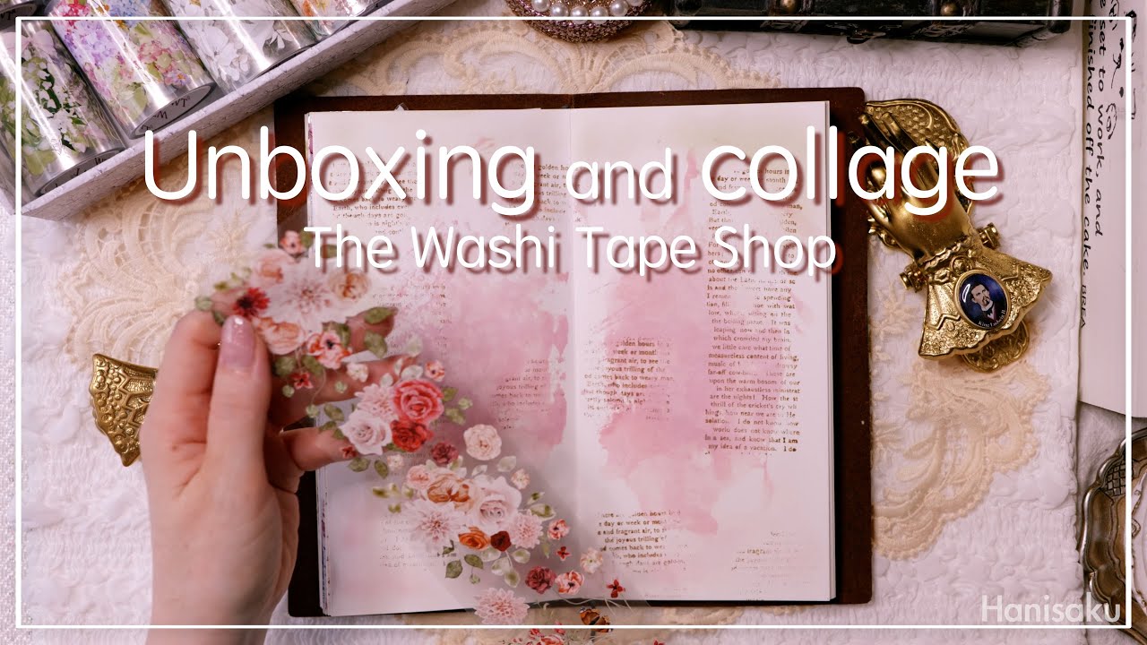 [ASMR] 蝶をテーマにコラージュ🦋✨ @TheWashiTapeShop  |  journal with me | collage