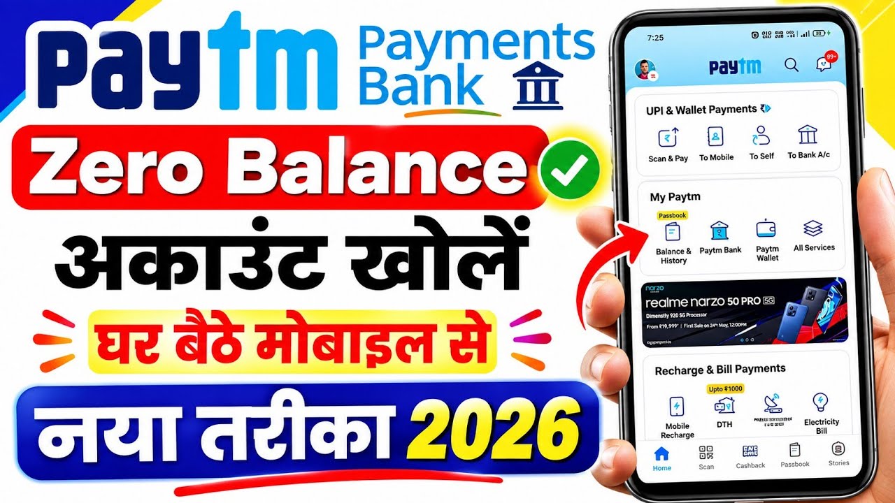 Paytm payment bank account opening process 2024 | paytm payment bank me ...