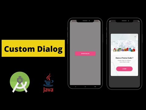 Custom dialog in android studio and Java