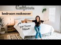 EXTREME BEDROOM MAKEOVER! | Midcentury Bohemian Aesthetic + DIY Throw Pillows (Tutorial)