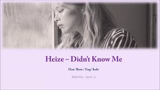 Heize - Didn't Know me  Lyrics Video || [Indo Sub / English Sub]