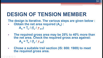 Video lecture -2 _ Design of Tension Member by Limit State Method.