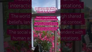 Ontology explained - brief summary of social constructivism for PhD students #phdlife