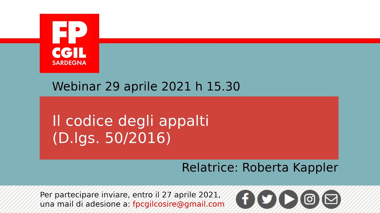 Il codice degli appalti (D.lgs. 50/2016) YouTube Il codice degli appalti (D.lgs. 50/2016) YouTube