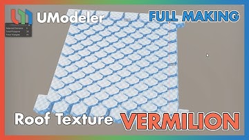 3D Modeling in Unity - Full Making Video of Texturing a roof in Vermilion with UModeler and Zbrush