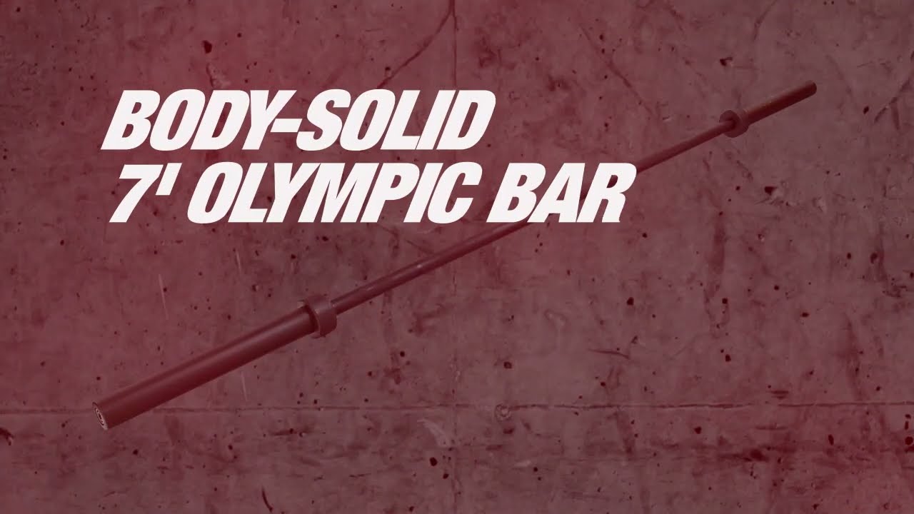 Body-Solid OB86B 7' Olympic Bar (Black)