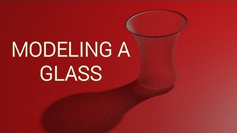 Modeling in Blender | Glass Tutorial | Easy tutorial | Blender 2.82 |