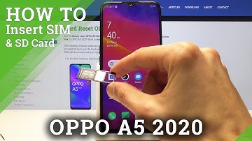How to Insert Nano SIM & Micro SD Card in OPPO A5 2020 – SIM & SD Installation