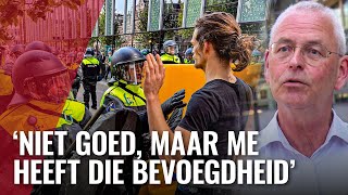 Ook geweldloze demonstrant kan klappen krijgen