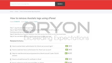 How to remove Awstats logs using cPanel