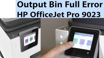Quick Solution Output Bin Full Error HP Officejet Pro 9023 Printer