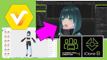 Vroid Studio to iClone 8 & Character Creator CC4 with facial lip sync - Tutorial #iclone #vroid #cc4