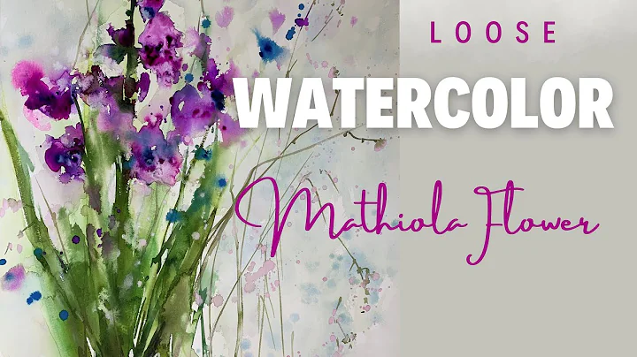 EASY Loose Watercolor ~ Matthiola Incanna Flower