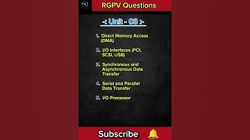 RGPV COA Important Questions | Computer Org. & Architecture Important Questions| #shorts #viral