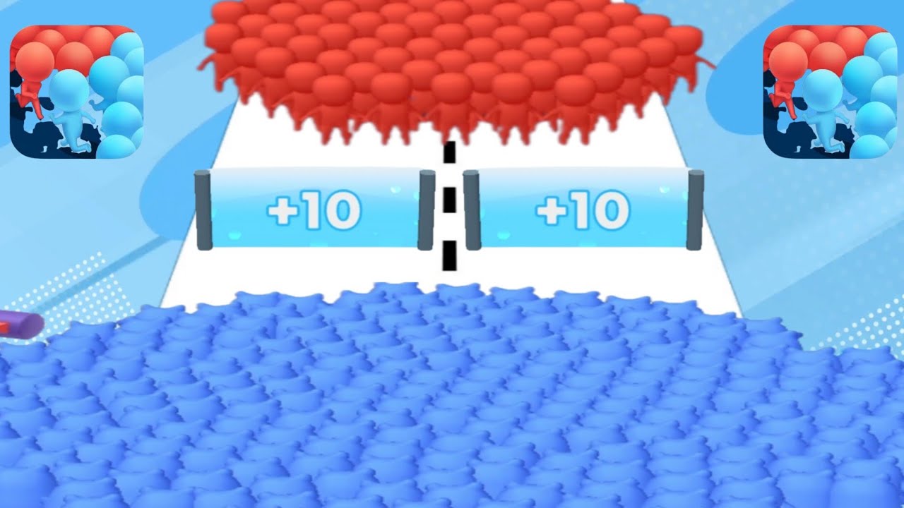 blue vs Red count master satisfying game levels freeplay - YouTube