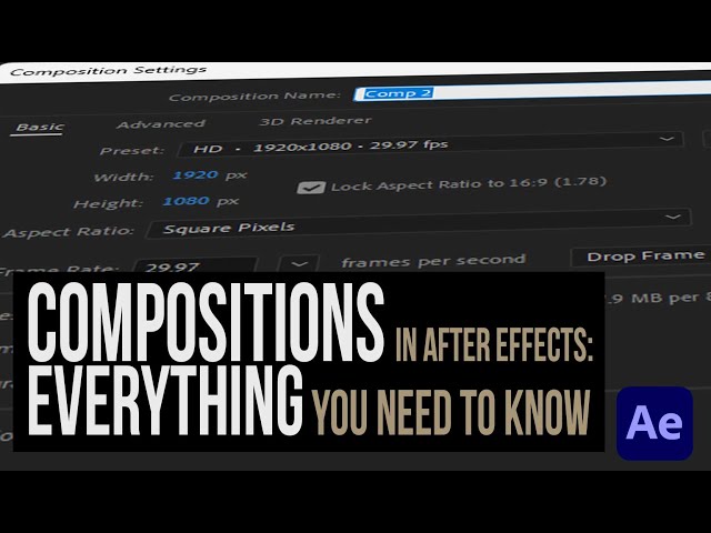 Compositions: Everything You Need to Know #aftereffects