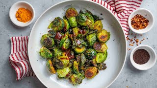 Crispy Masala Brussel Sprouts | Easy Indian Veggie Appetizer | Tasty Roasted Brussel Sprouts Recipe