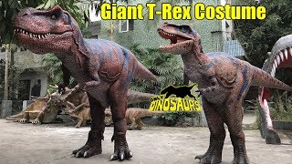Giant Realistic T-Rex Costume Resimi