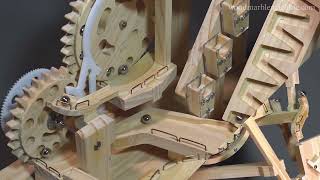 Rolling Balls Marble Machine Three Stages Lifting (remake)