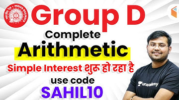 RRB Group D | Complete Arithmetic | Use Referral Code “SAHIL10” & Get 10% Off