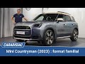 Prsentation  nouveau mini countryman 2023  format familial