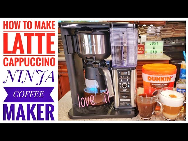 HOW TO MAKE Latte Cappuccino Ninja Hot Cold Coffee Maker CP301 & CM401  Specialty Brew 