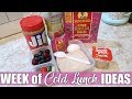 Cold Lunch Ideas for Work & School | What's for Lunch? | August 2019