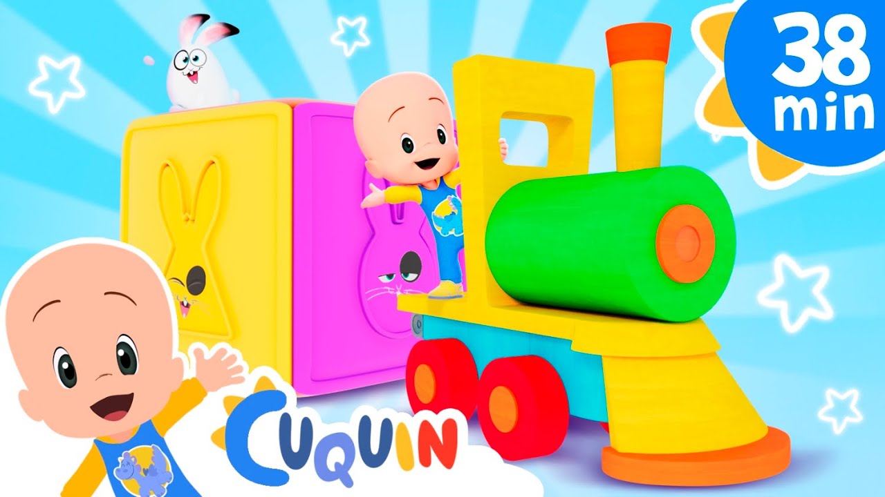Formas de conejo en el cubo de colores - Cleo y Cuquín en español