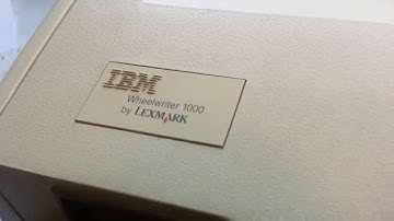 IBM Lexmark Wheelwriter 1000 typewriter test Demo for sale