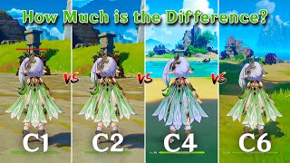 C1 Nahida to C6 Nahida comparison!! How Much is the Difference?? [ Genshin Impact ]
