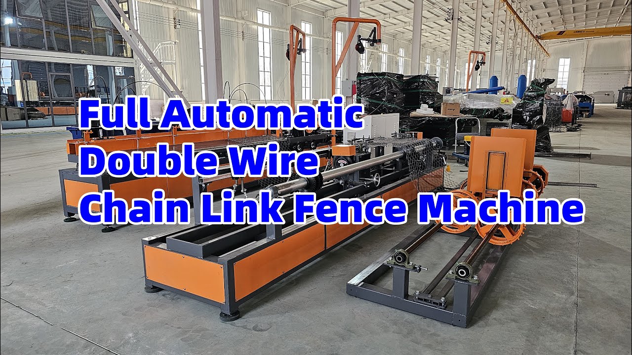 Full Automatic Double Wire Chain Link Fence Machine - YouTube