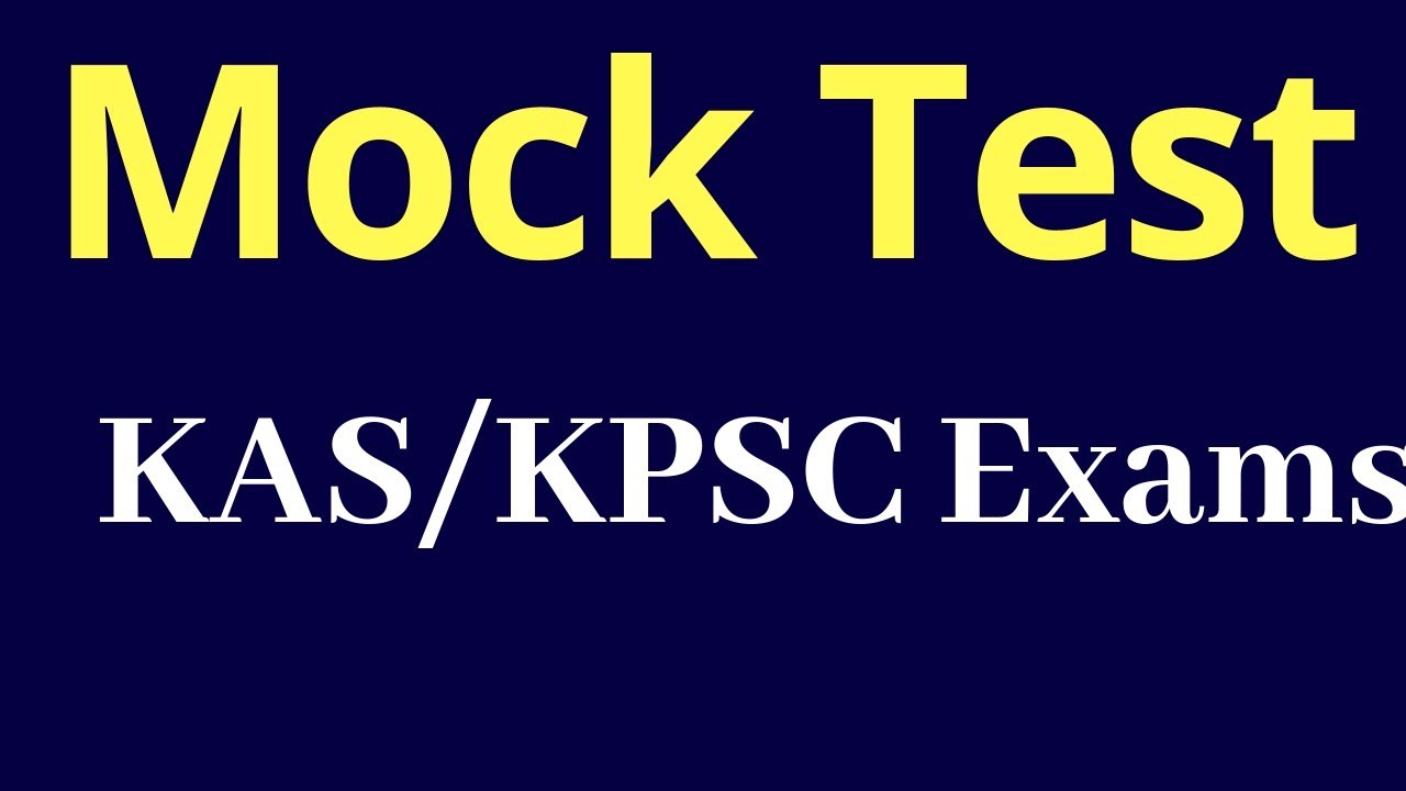Mock Test - KAS/FDA/SDA