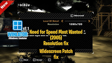 (Widescreen fixed) Need for Speed Most Wanted 2005(HD) Winlator