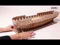 12 - Cutting out the gunports - USS Constitution (Pack 5)
