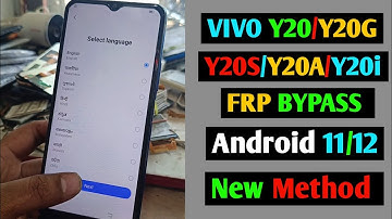 Vivo Y20G/Y20A/Y20S/Y20I/Y20 Frp Bypass/Reset Google Account Lock Android 11/12 || Without PC 2024