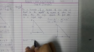 Chapter 6 Theorem 6.9 || Triangles|| class 10 maths