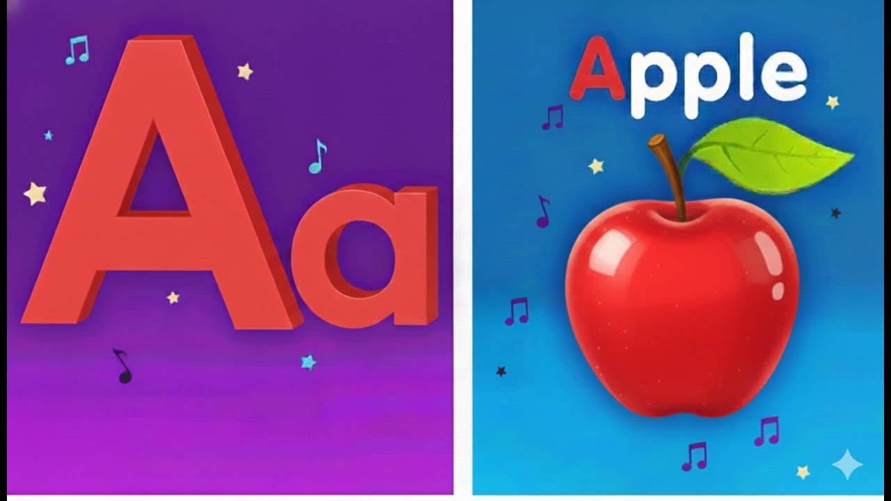 A for Apple | Learn ABC for Kids | Fun Phonics Song & Nursery Rhymes बच्चों के लिए एबीसीडी |