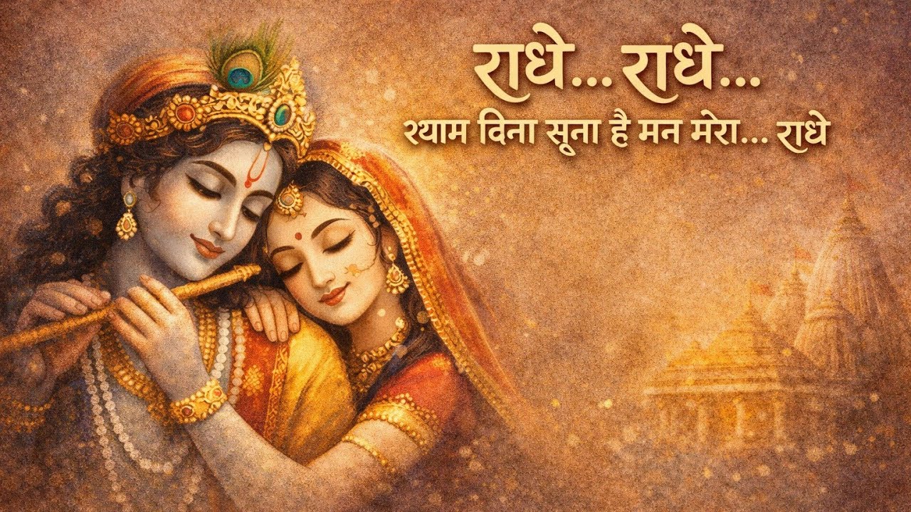 राधे… राधे… 🙏श्याम बिना सूना है मन मेरा… राधे 💖भक्ति ही सच्चा सुकून है ✨🪔