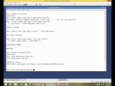 Manage Tablespaces