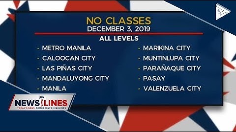 Class suspensions declared in areas under typhoon alarms