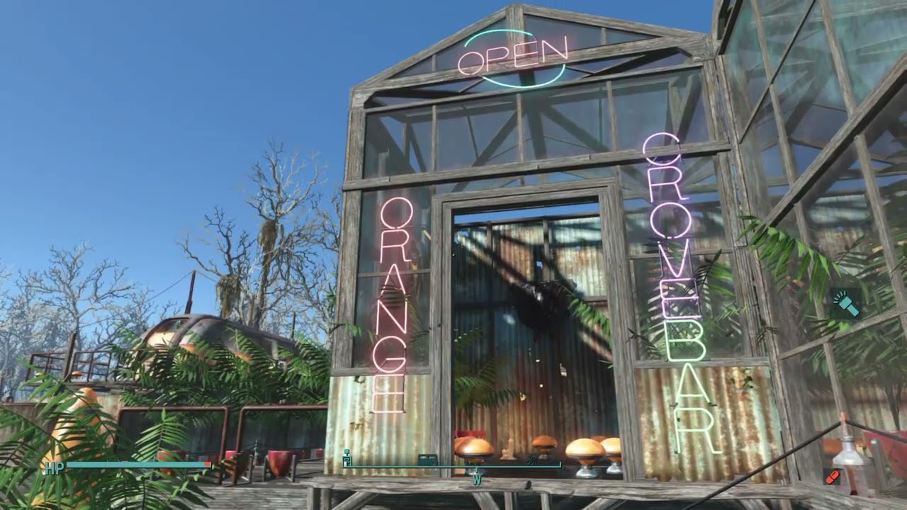 Fallout 4_SancSlog, The Orange Grove Bar , Settlement Build