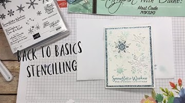 Back to Basics  Stencilling  Technique Using Ink and Embossing Paste