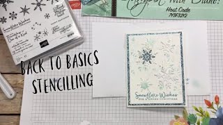 Back to Basics  Stencilling  Technique Using Ink and Embossing Paste