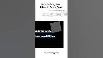 Handwriting Text Effect in PowerPoint #slideegg