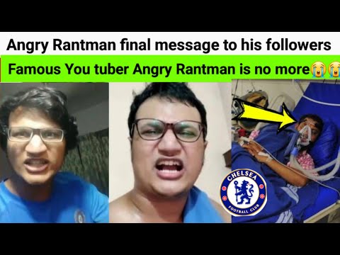 You Tuber Angry Rantman last message to his followers | Abhradeep Saha