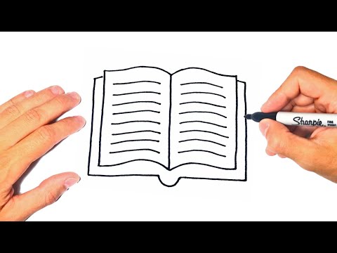 Video: How To Draw An Open Book